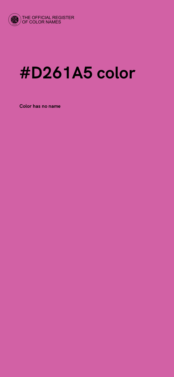 #D261A5 color image