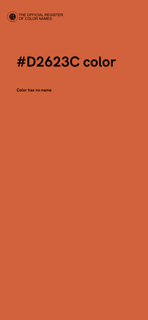 #D2623C color image