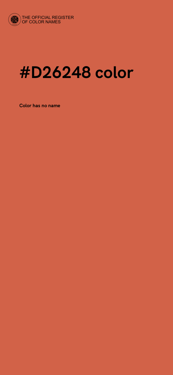 #D26248 color image