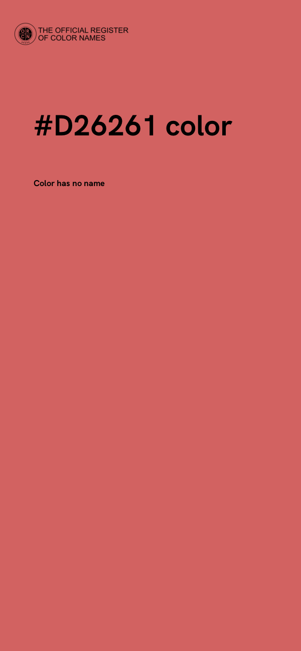 #D26261 color image
