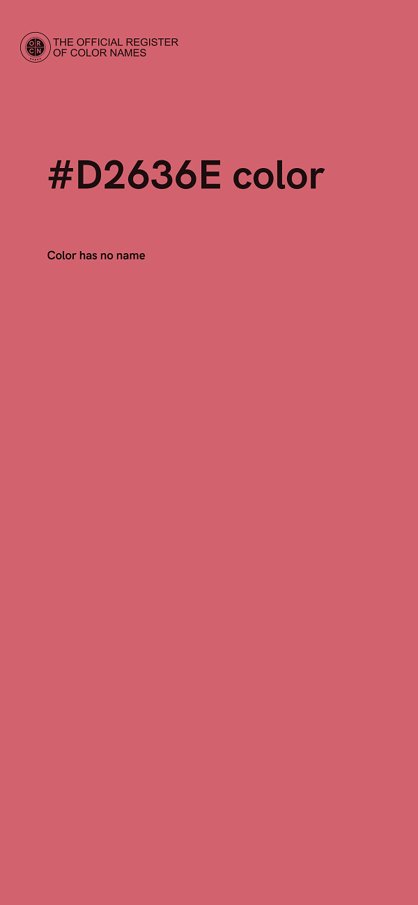 #D2636E color image
