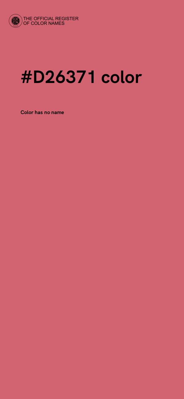 #D26371 color image