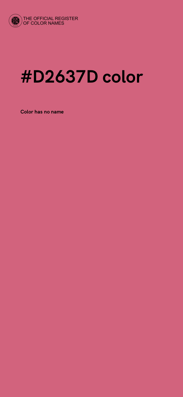 #D2637D color image