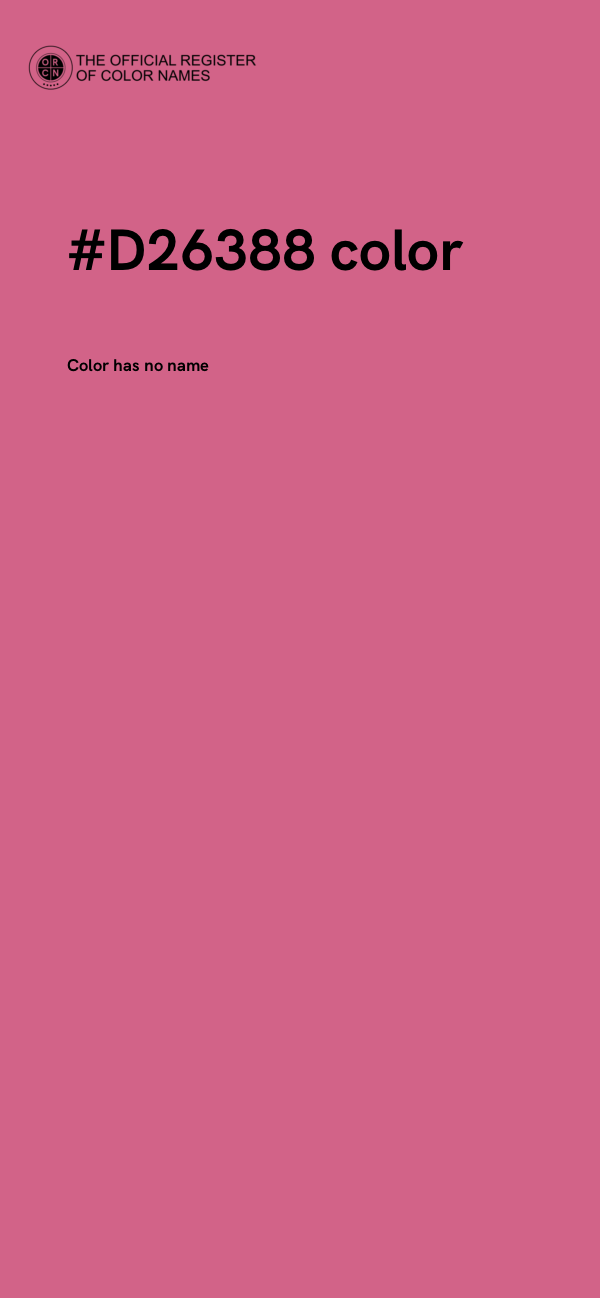 #D26388 color image