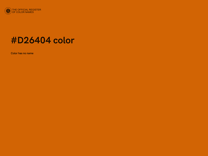 #D26404 color image