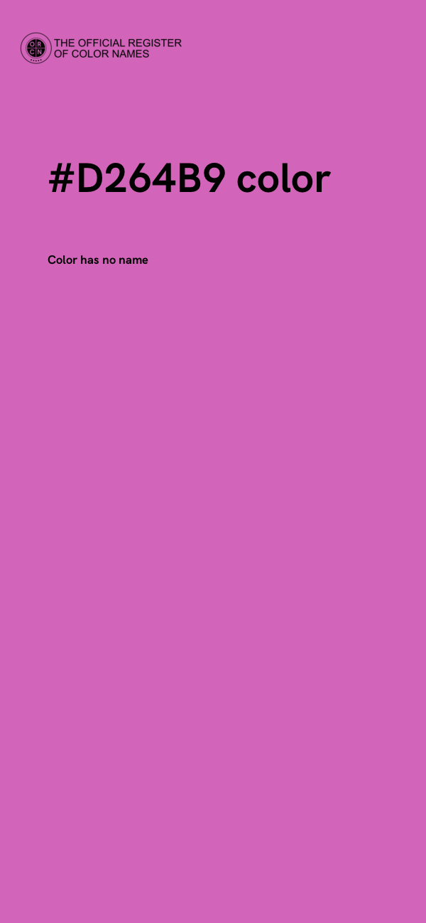 #D264B9 color image
