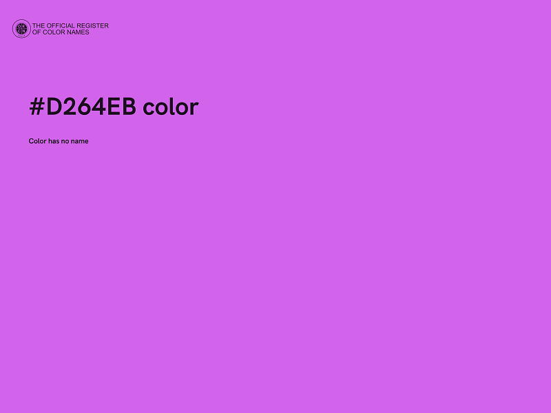 #D264EB color image