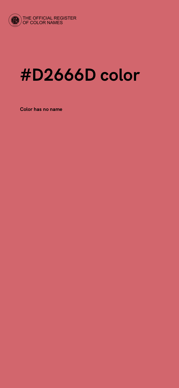 #D2666D color image