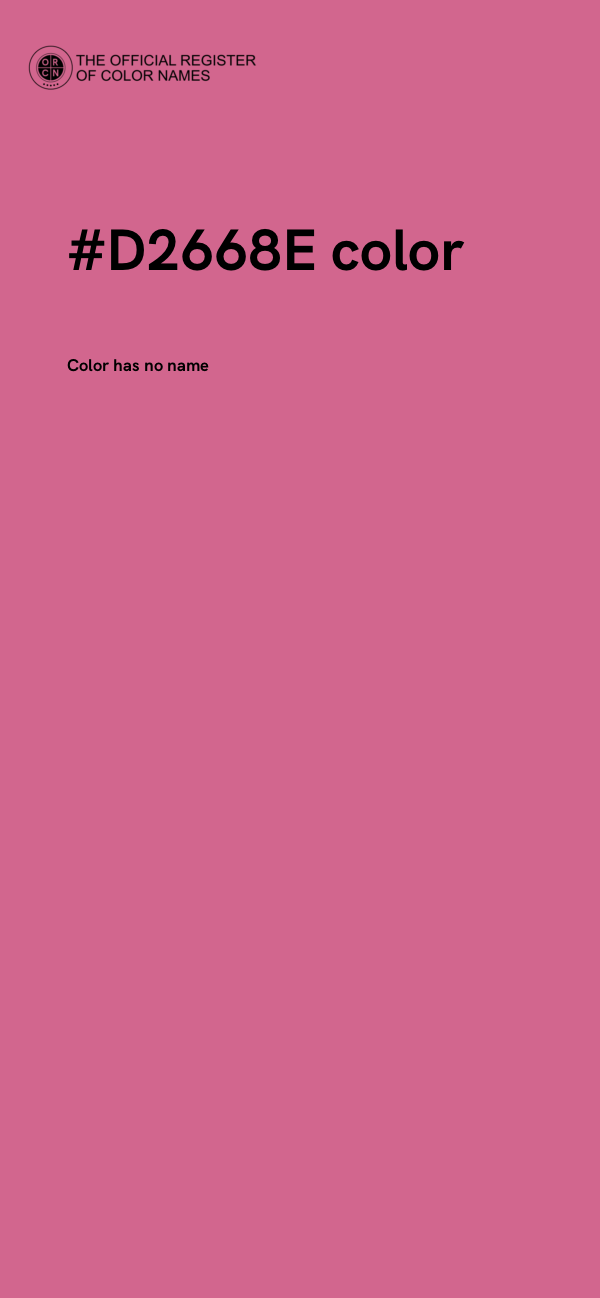 #D2668E color image