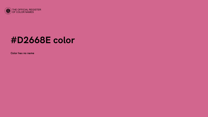 #D2668E color image