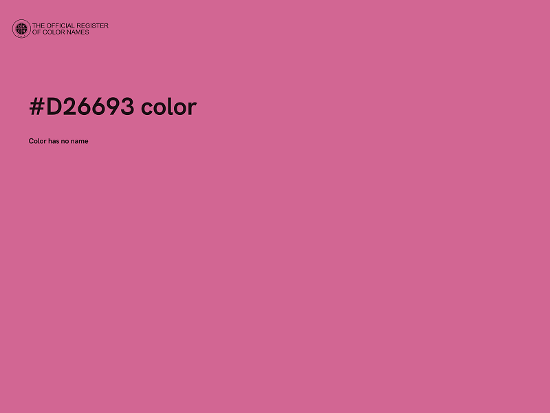 #D26693 color image