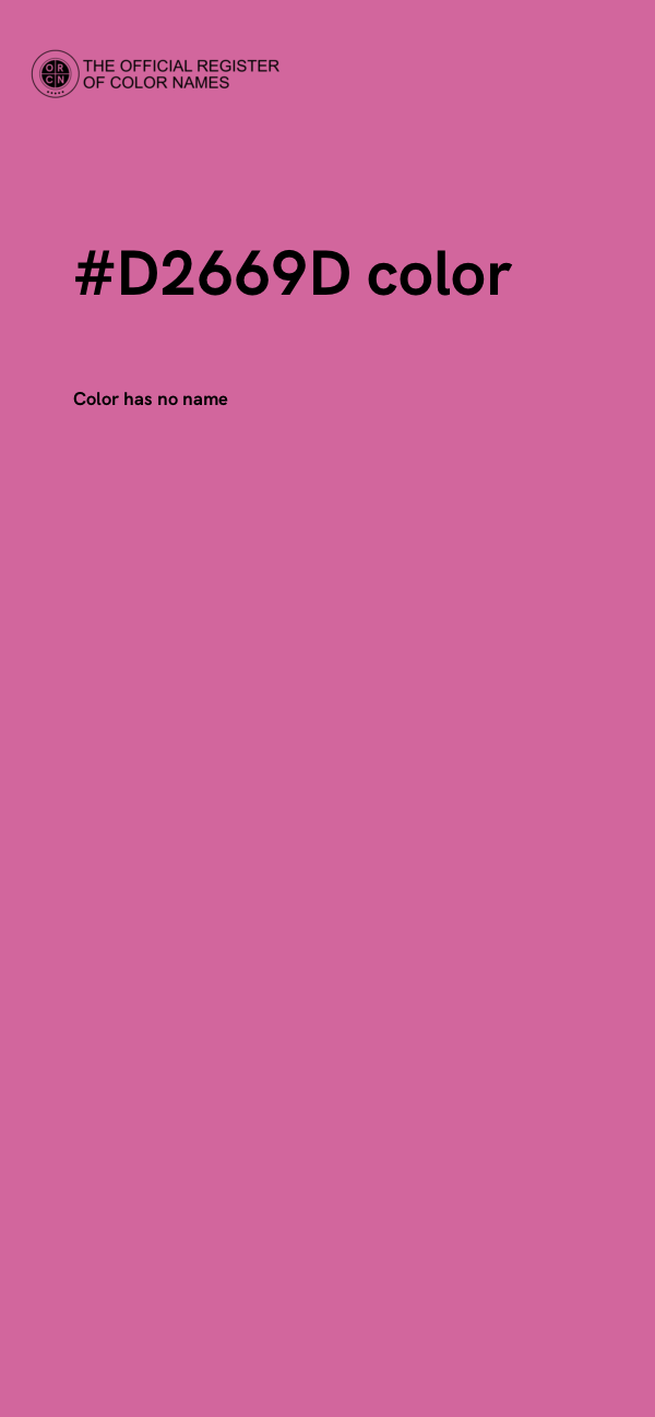 #D2669D color image