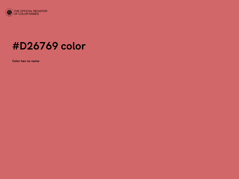 #D26769 color image