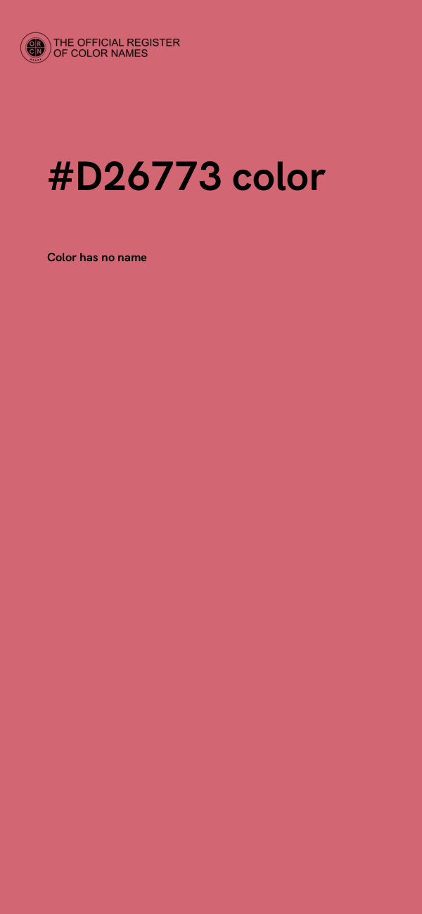 #D26773 color image