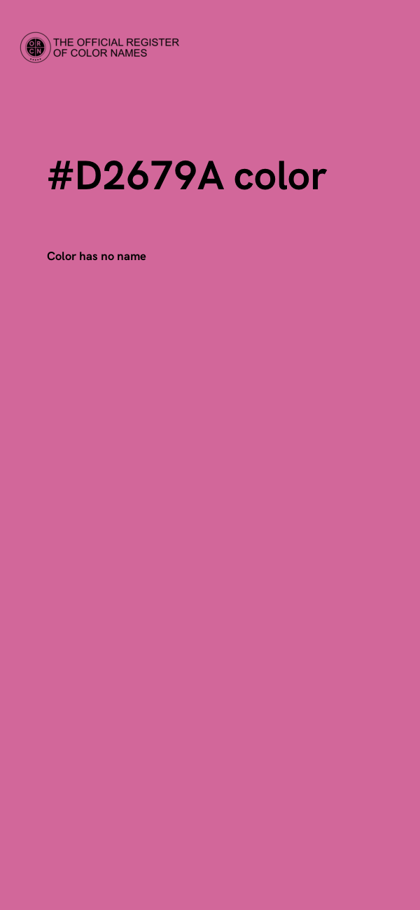 #D2679A color image