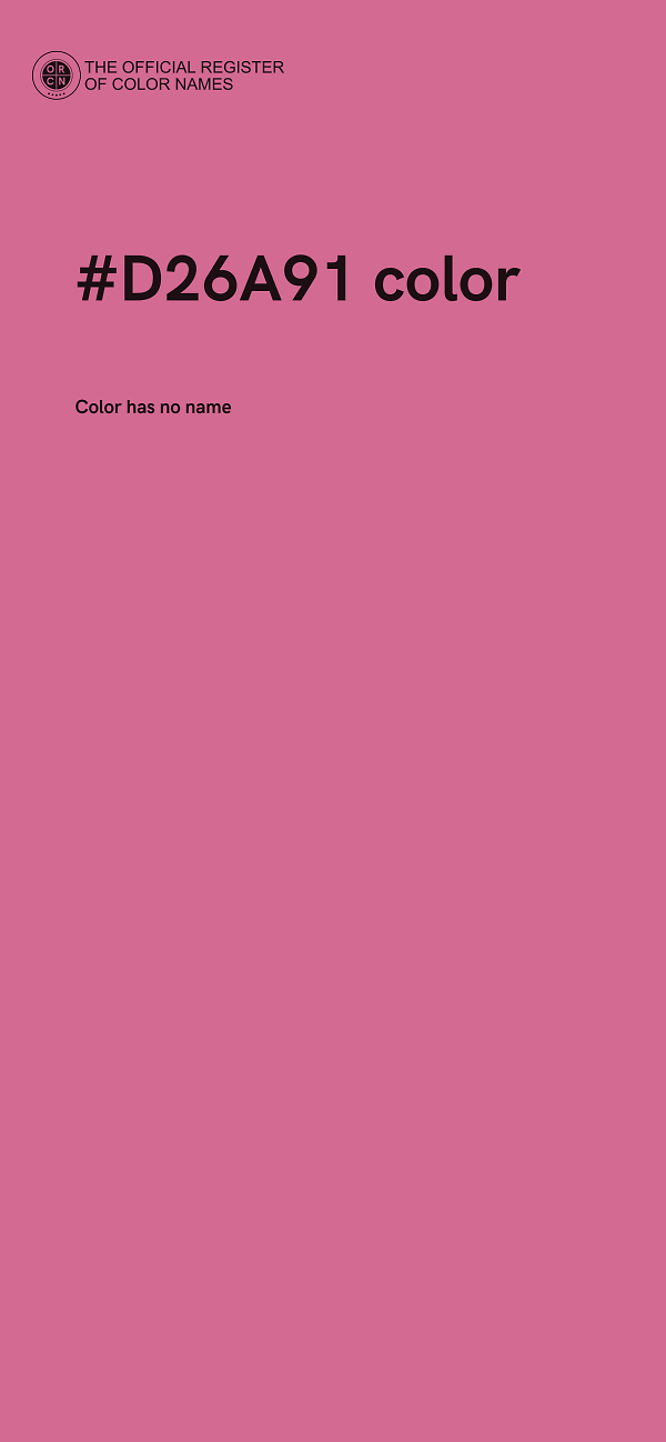 #D26A91 color image