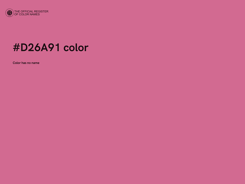 #D26A91 color image