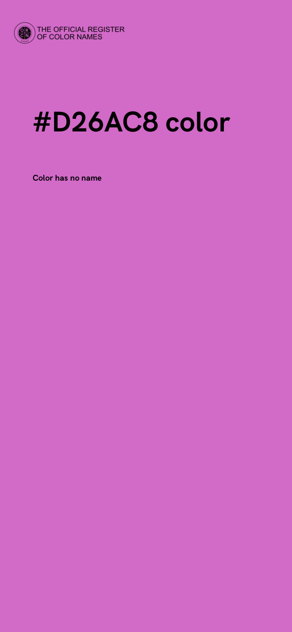 #D26AC8 color image