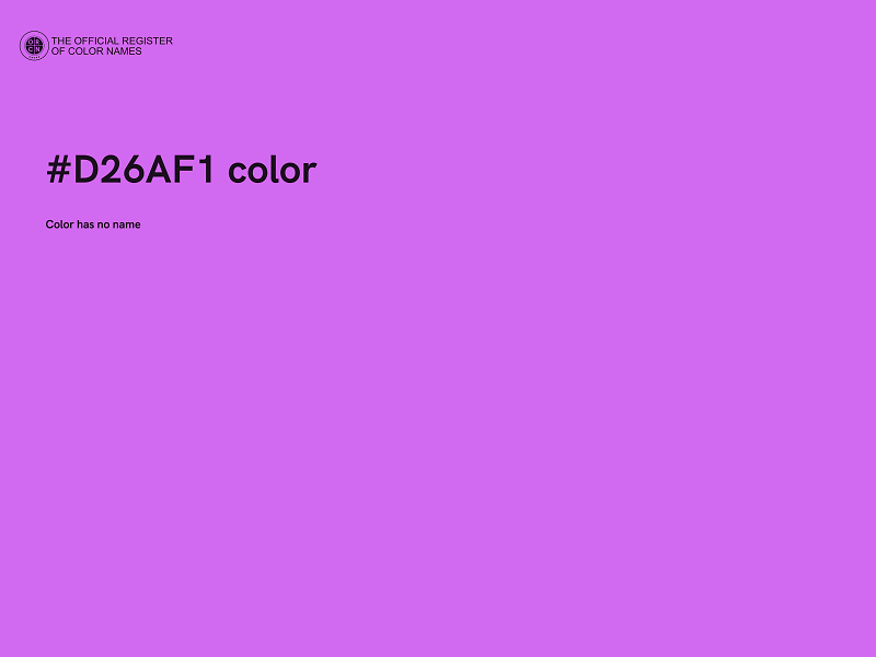 #D26AF1 color image