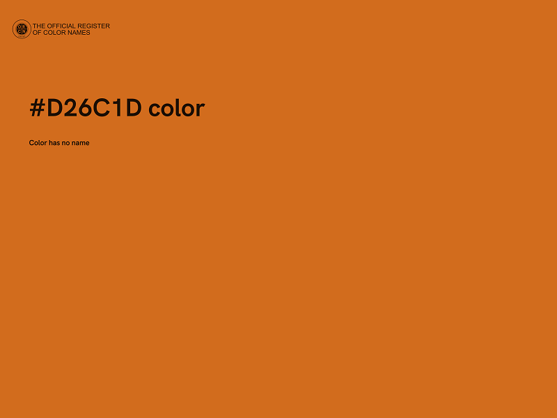 #D26C1D color image