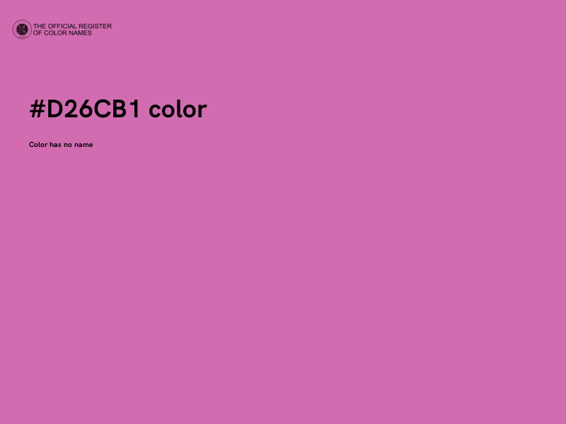 #D26CB1 color image