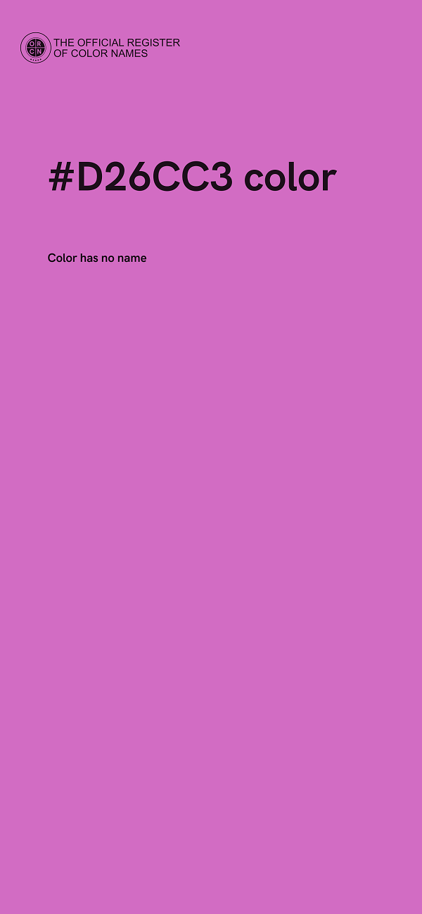 #D26CC3 color image