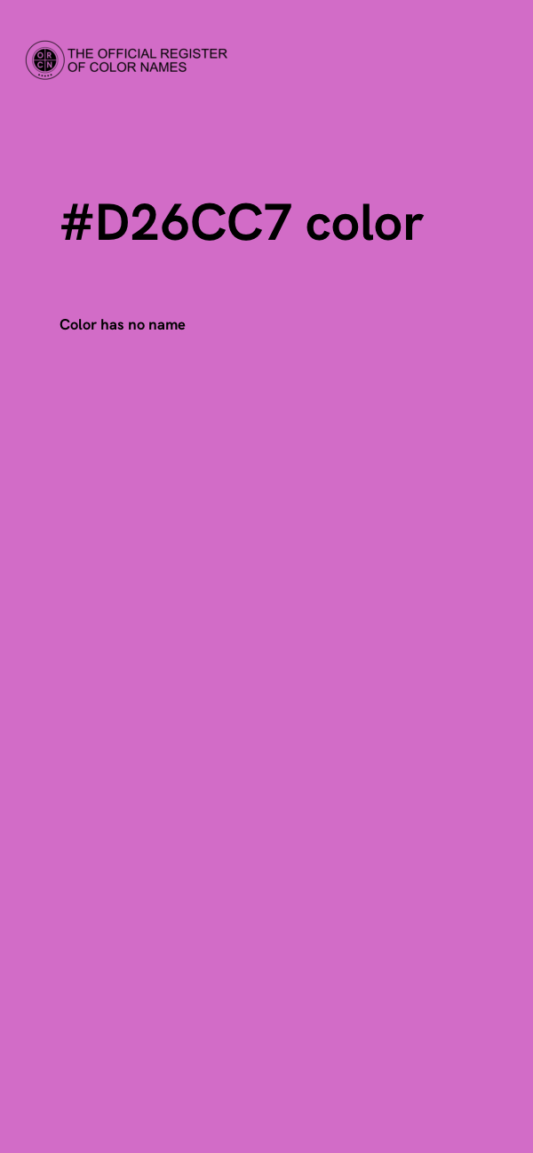 #D26CC7 color image