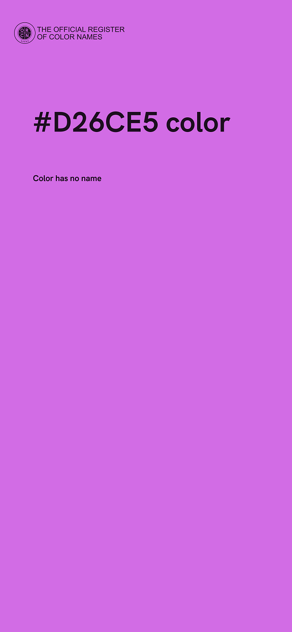 #D26CE5 color image