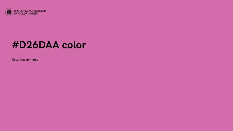 #D26DAA color image