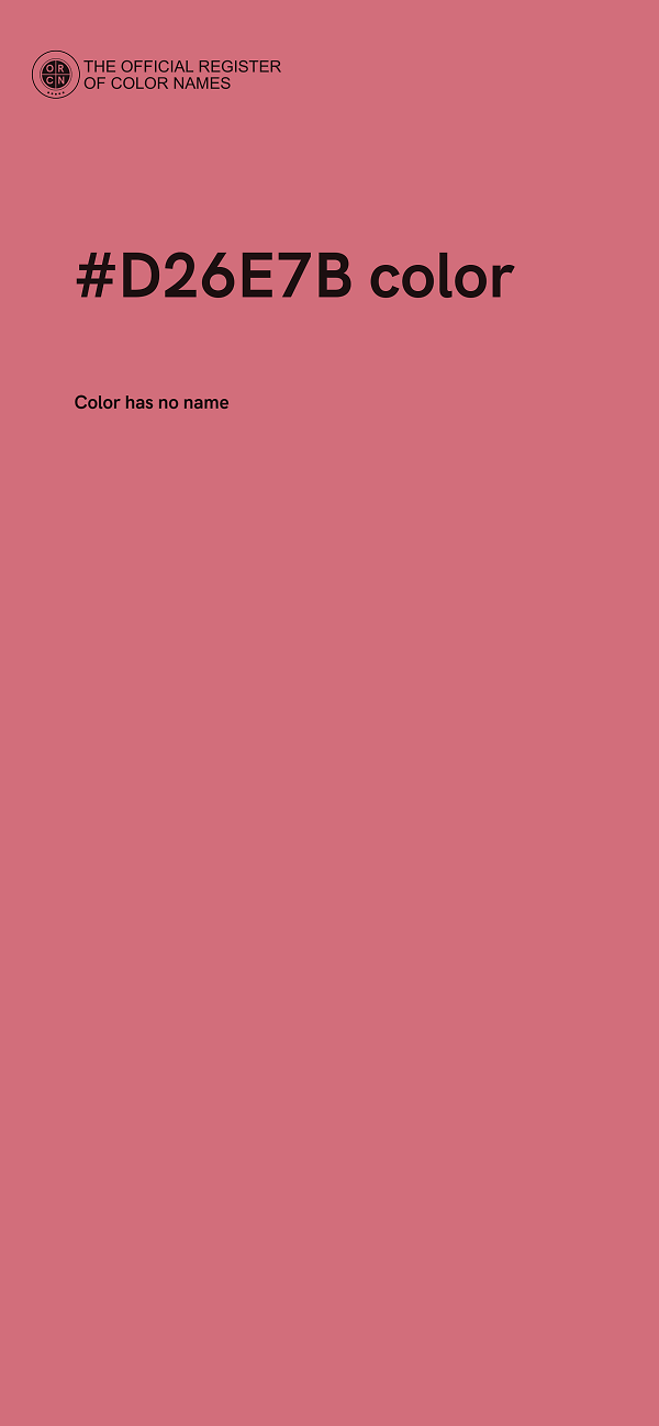 #D26E7B color image
