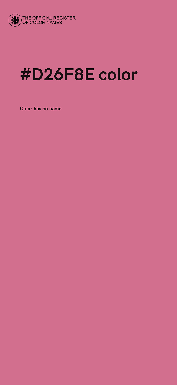 #D26F8E color image