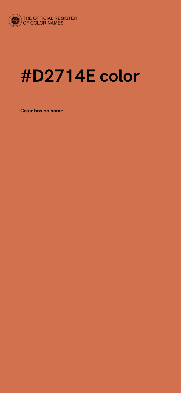 #D2714E color image