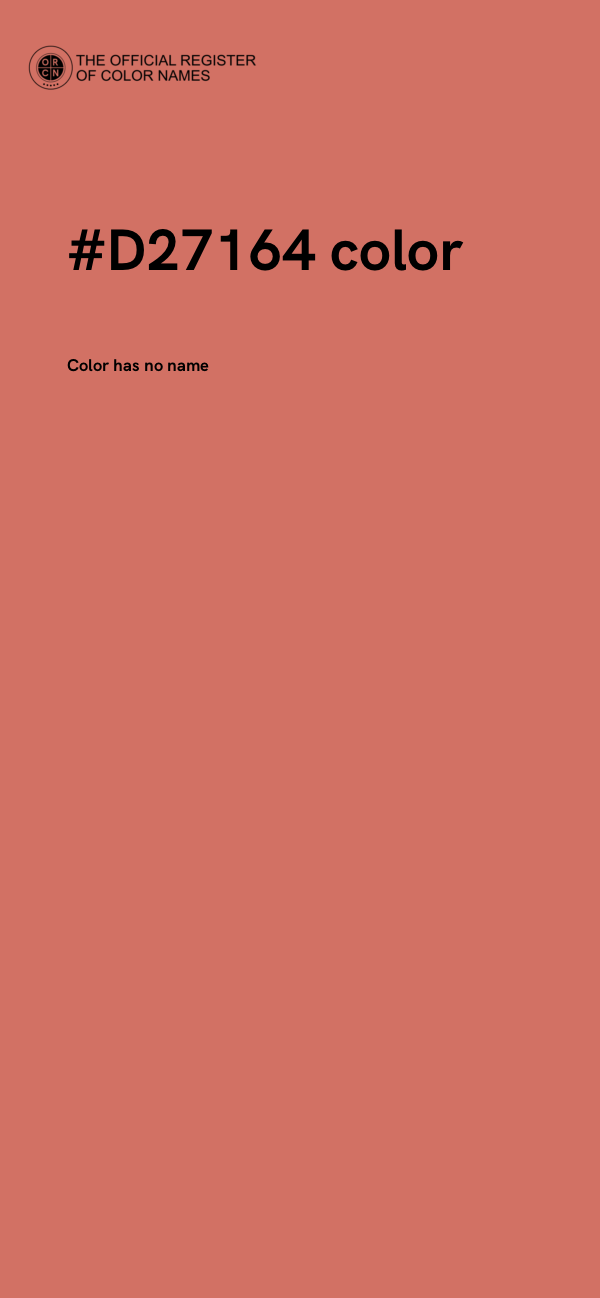 #D27164 color image