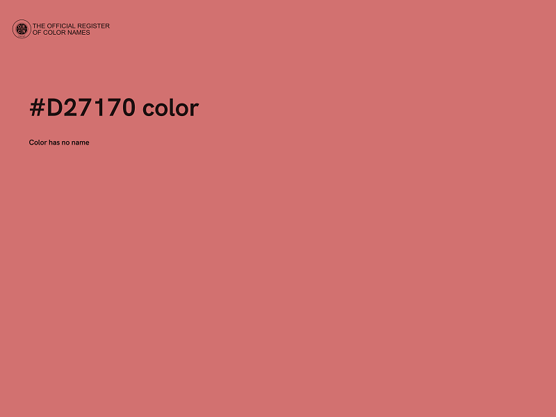 #D27170 color image