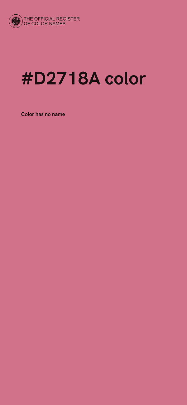 #D2718A color image