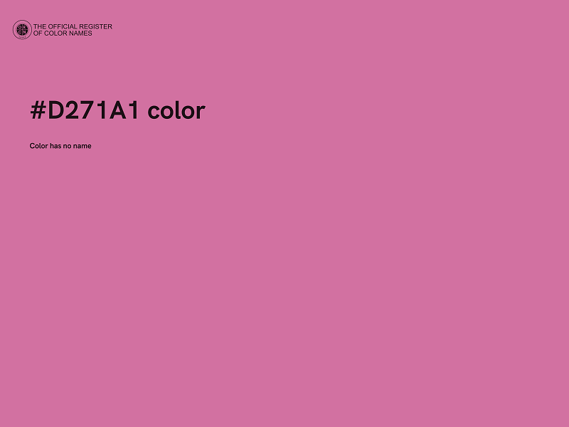 #D271A1 color image