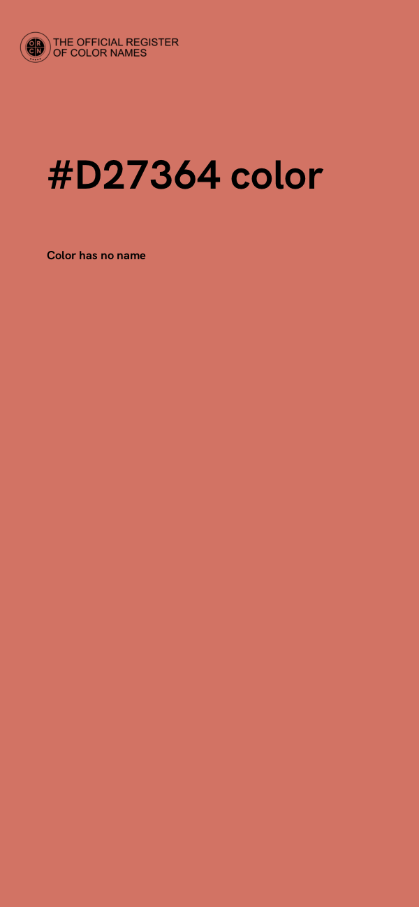 #D27364 color image