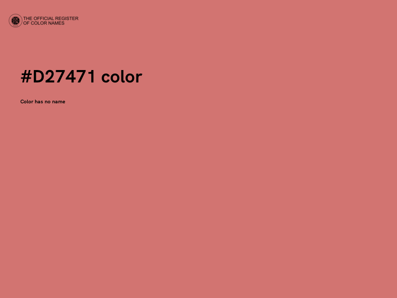 #D27471 color image