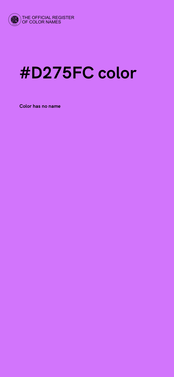 #D275FC color image