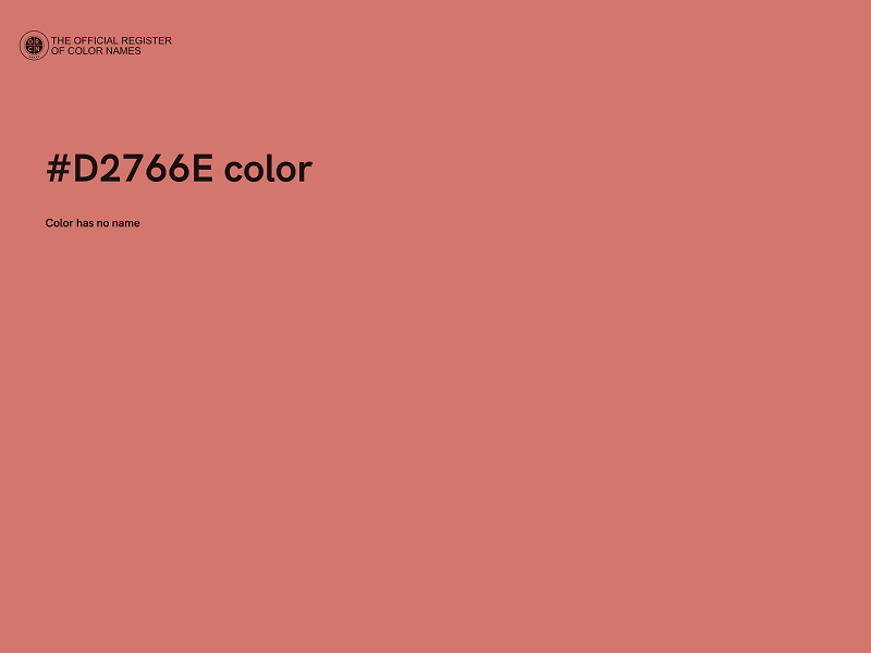 #D2766E color image