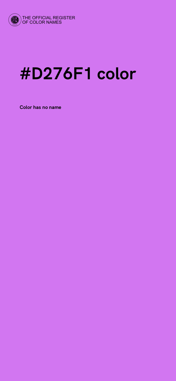 #D276F1 color image