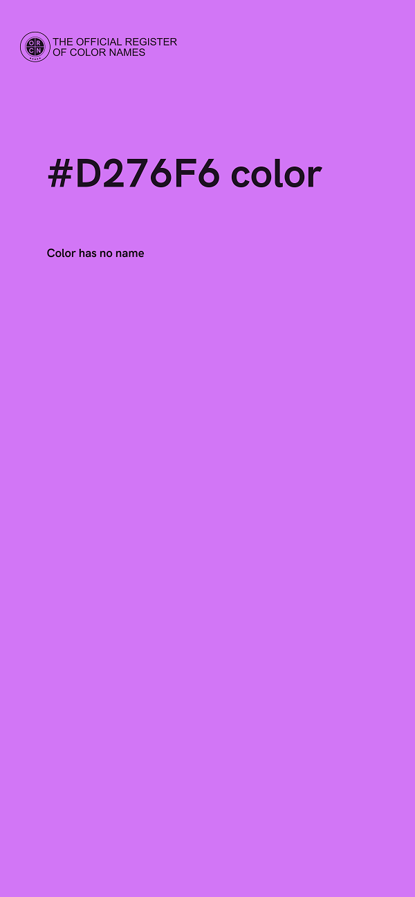 #D276F6 color image