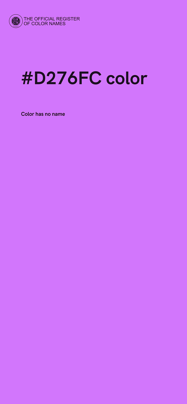 #D276FC color image