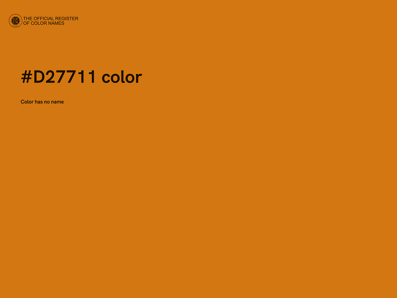 #D27711 color image