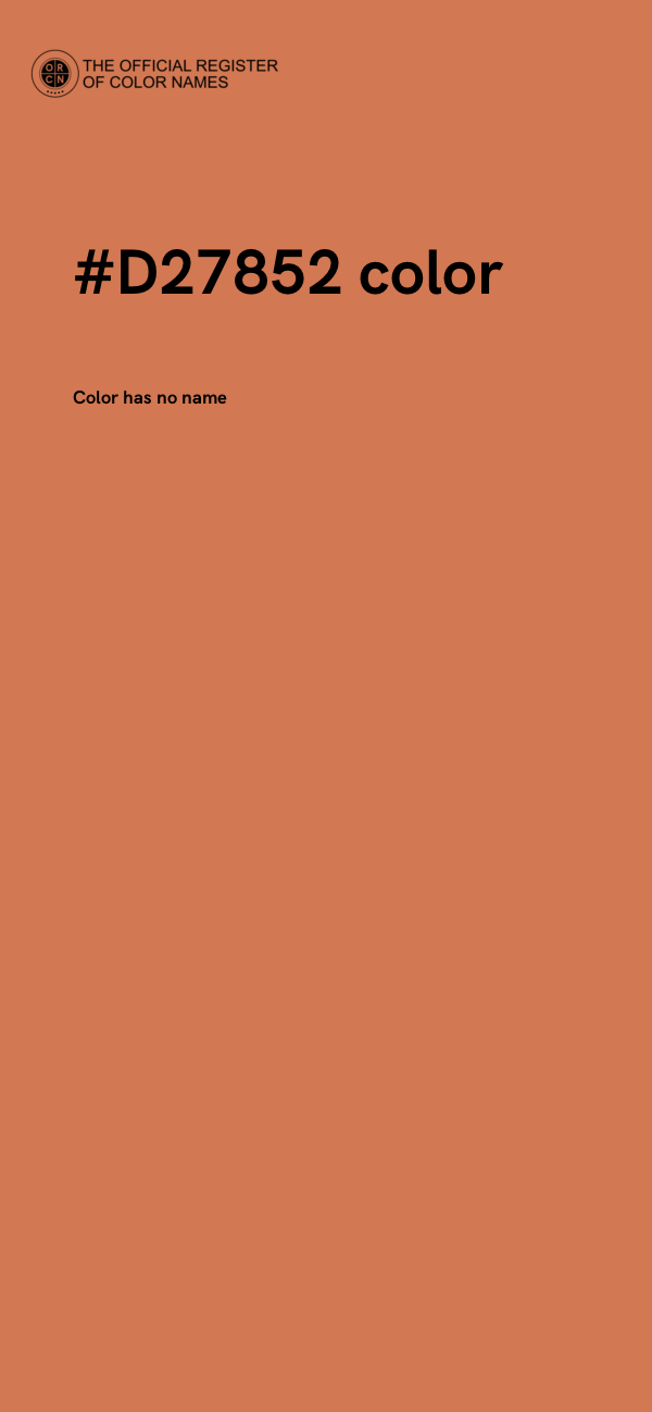 #D27852 color image