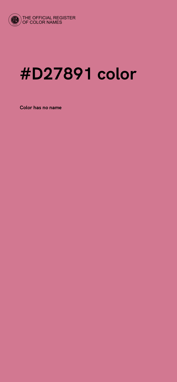 #D27891 color image