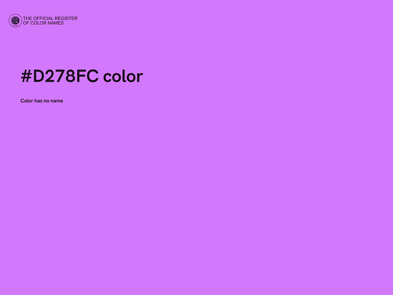 #D278FC color image