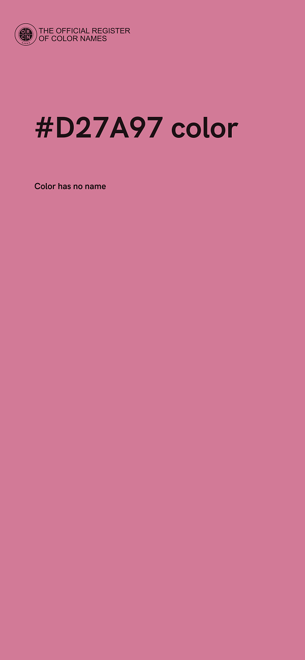 #D27A97 color image