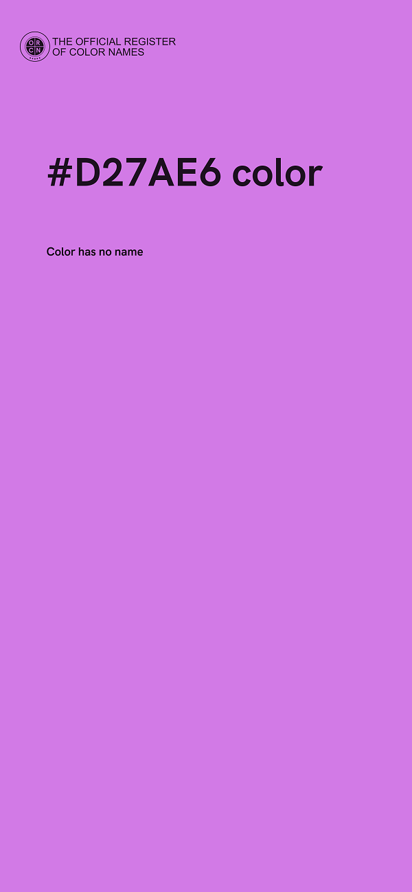 #D27AE6 color image
