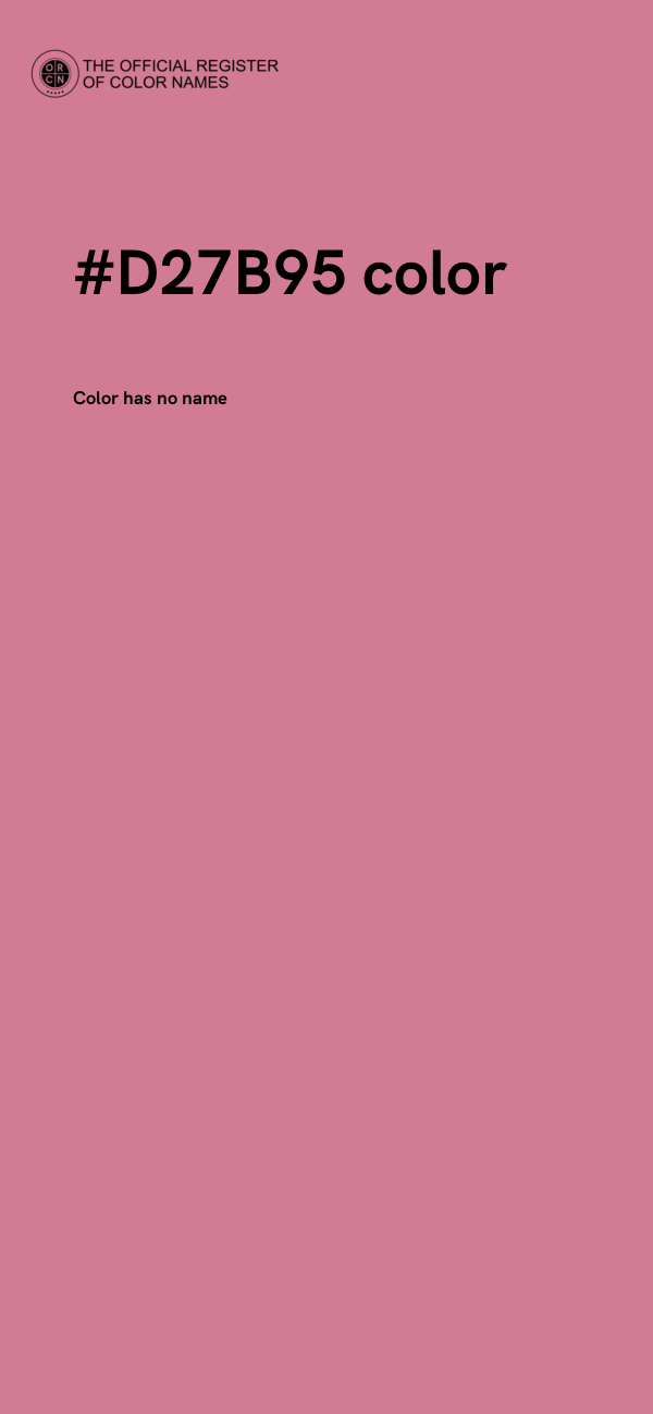 #D27B95 color image